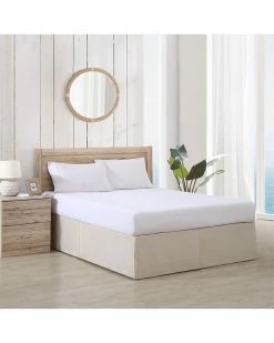 Tommy Bahama Solid 100% Cotton 210 Thread Count Sateen-Tailored Bedskirt Home Sheets