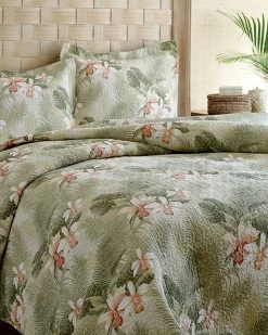 Tommy Bahama Tropical Orchid Quilt Set Home Comforters & Quilts