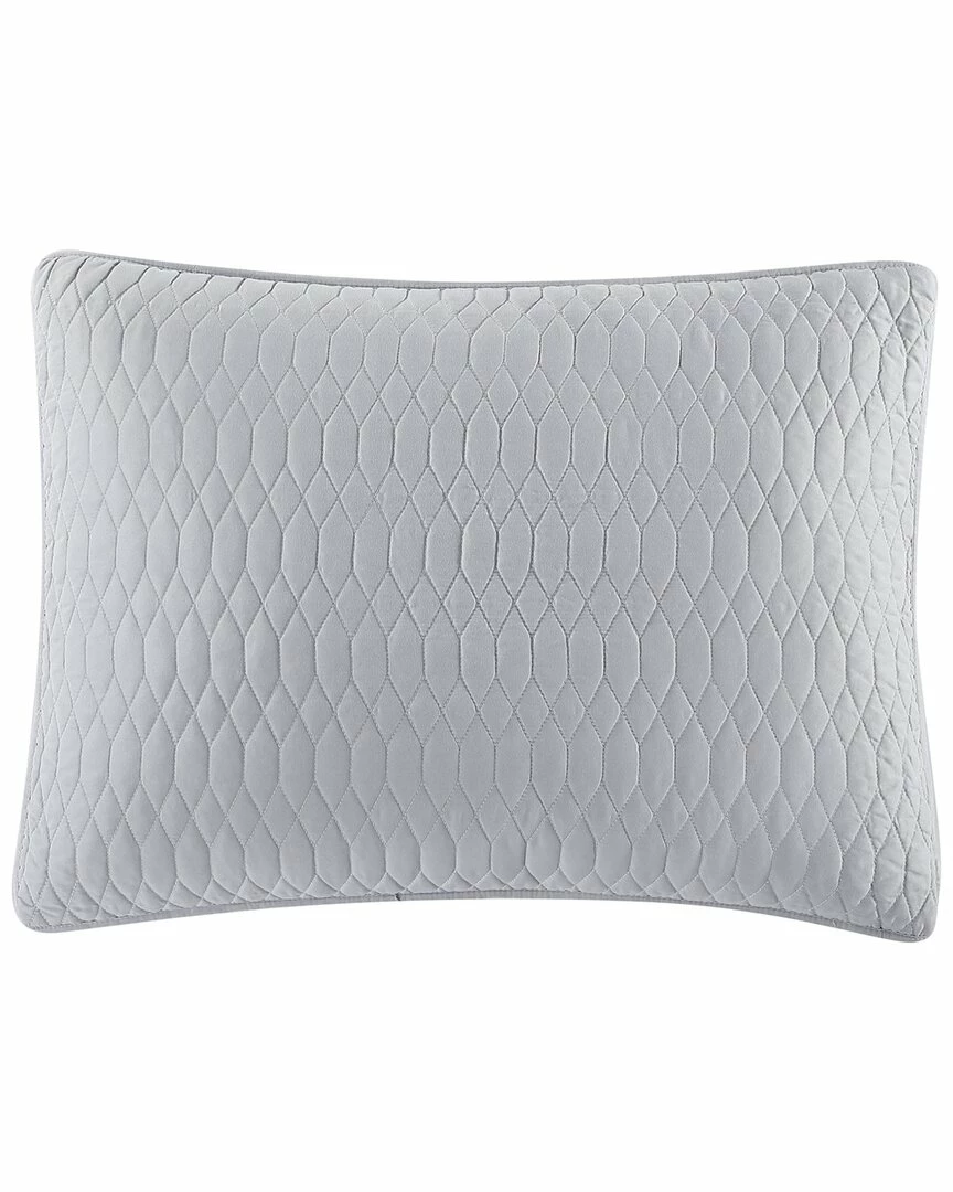 Tommy Bahama Bali Soild 3Pc Grey Quilt Set Home Comforters & Quilts - Image 3