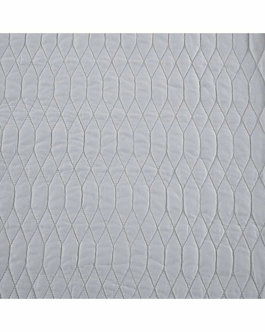 Tommy Bahama Bali Soild 3Pc Grey Quilt Set Home Comforters & Quilts - Image 4