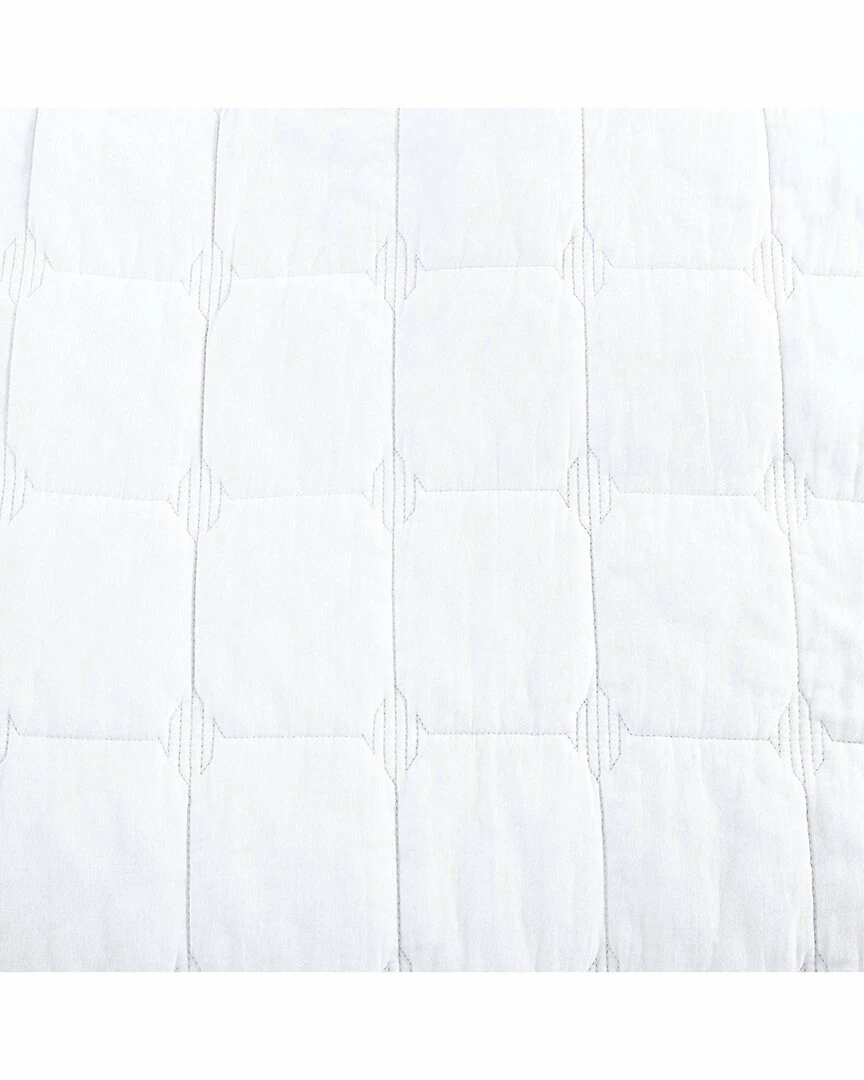 Tommy Bahama Hexagon 3Pc White Quilt Set Home Comforters & Quilts - Image 5