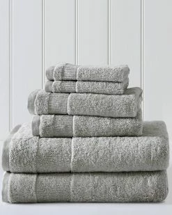 Tommy Bahama Island Retreat 6Pc Grey Towel Set Home Bath Towels