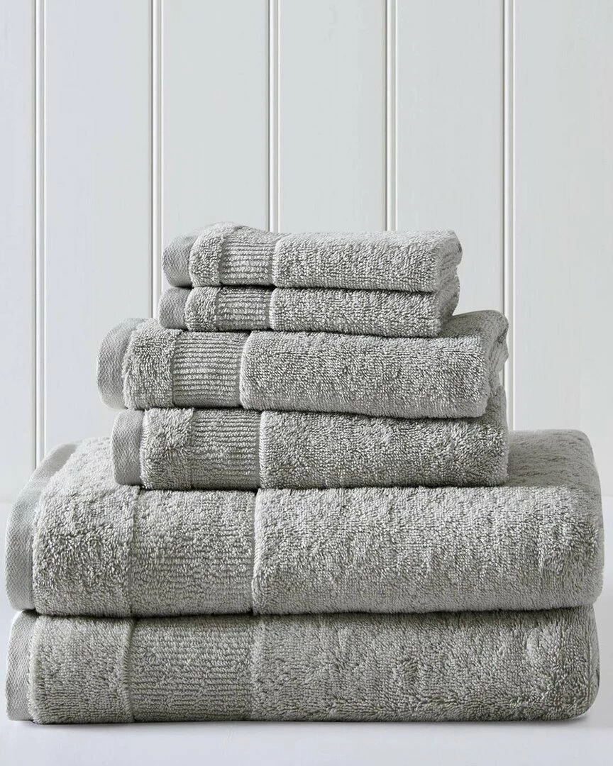 Tommy Bahama Island Retreat 6Pc Grey Towel Set Home Bath Towels