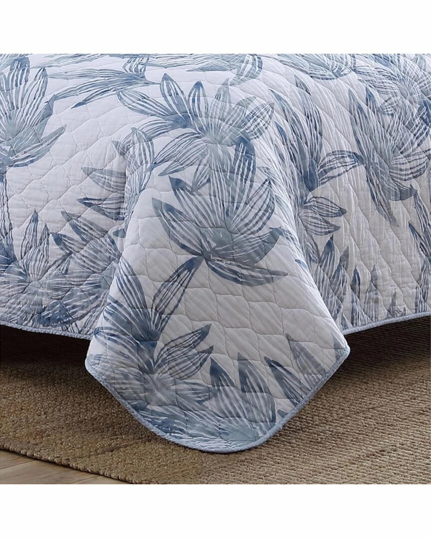 Tommy Bahama Kayo 3Pc Blue Quilt Set Home Comforters & Quilts - Image 2