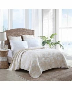 Tommy Bahama Lago Leaves Soft Quilt Home Comforters & Quilts
