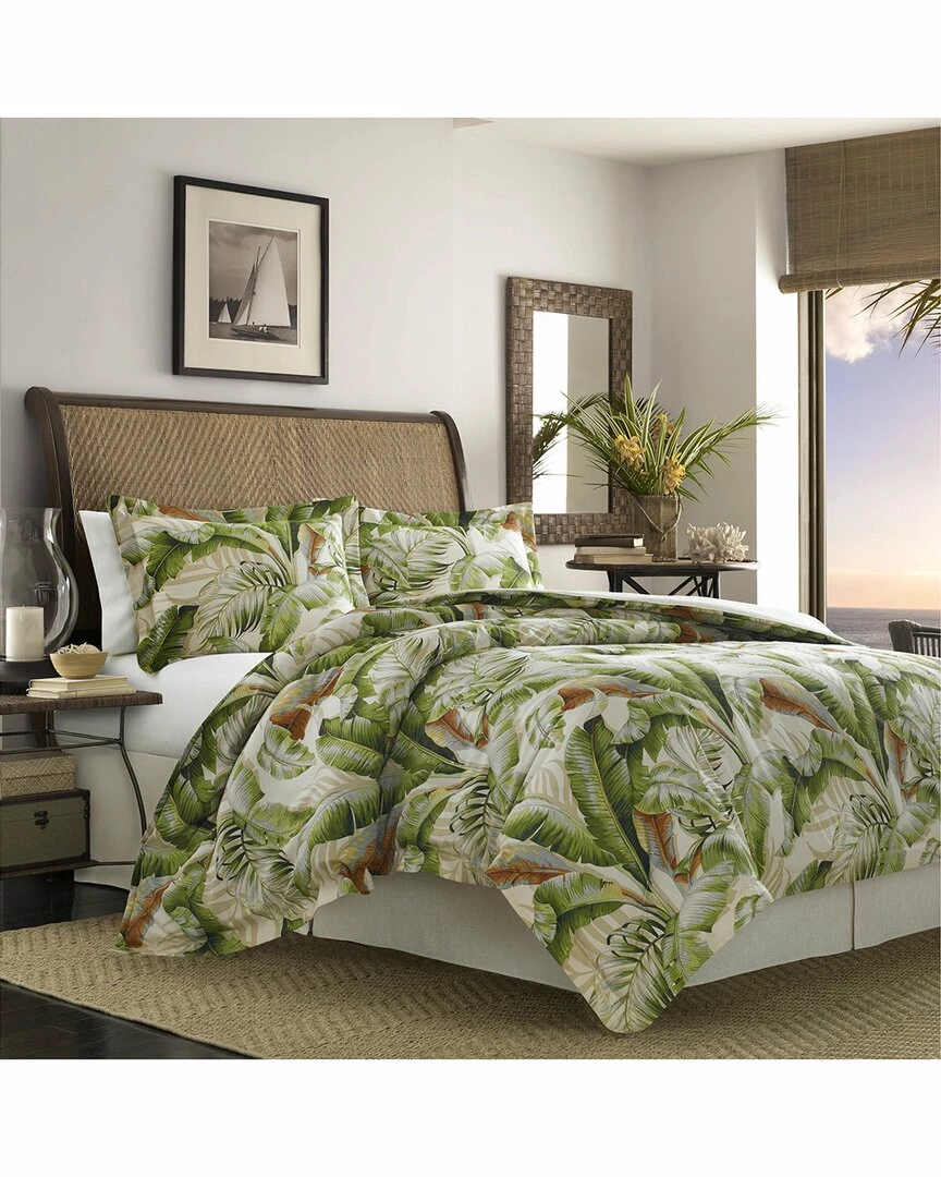 Tommy Bahama Palmiers 3Pc Green Duvet Set Home Duvet Inserts & Duvets