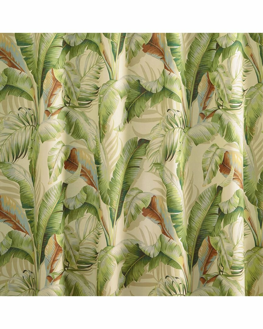 Tommy Bahama Palmiers Short Green Shower Curtain Home Bath Mats & Curtains - Image 2