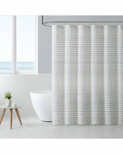 Tommy Bahama Tidal Stripe Khaki Shower Curtain Home Bath Mats & Curtains