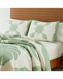 Tommy Bahama Molokai Bright Green Quilt Home Comforters & Quilts