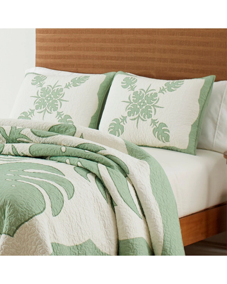 Tommy Bahama Molokai Bright Green Quilt Home Comforters & Quilts