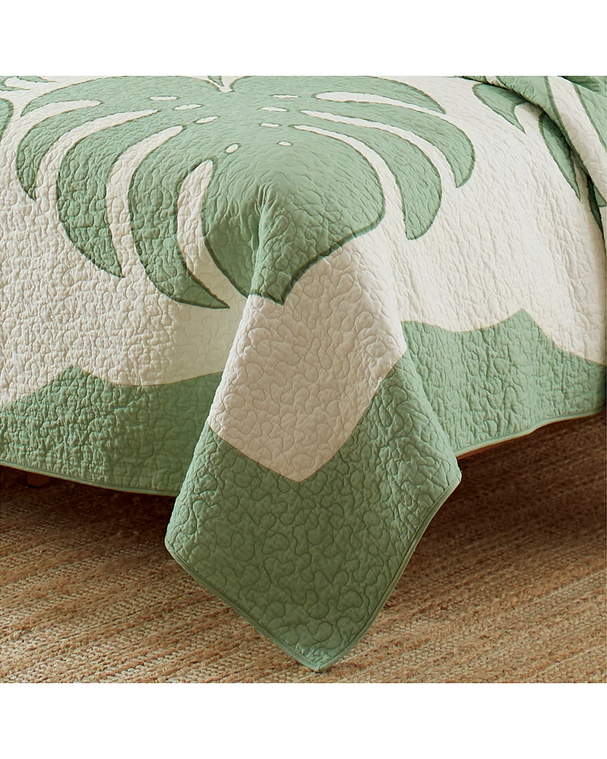 Tommy Bahama Molokai Bright Green Quilt Home Comforters & Quilts - Image 3