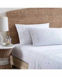 Tommy Bahama Angel Fish 100% Cotton Percale Sheet Set Home Sheets