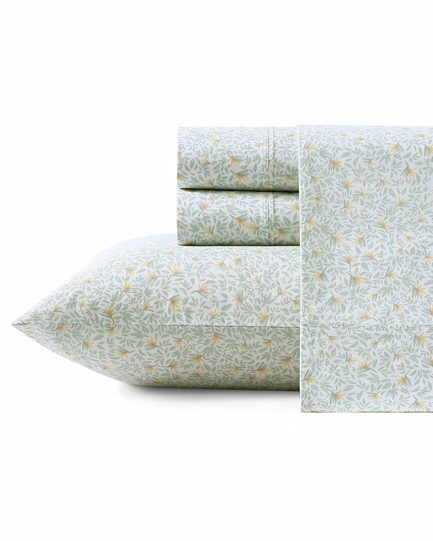 Tommy Bahama Crane Flower 100% Cotton Percale Sheet Set Home Sheets - Image 2