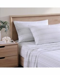 Tommy Bahama Kahanu Stripe 100% Cotton Percale Sheet Set Home Sheets