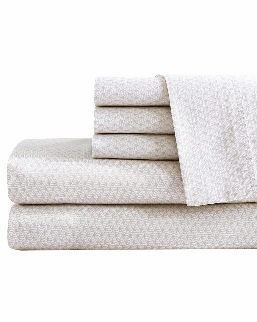 Tommy Bahama Island Wicker Cotton Blend 1000 Thread Count Sateen Sheet Set Home Sheets