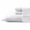 Tommy Bahama 4pc Cotton Percale Sheet Set Home Sheets White/red
