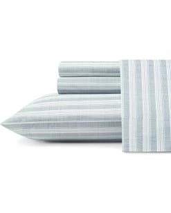 Tommy Bahama Maldive Stripe Navy Sheet Set Home Sheets
