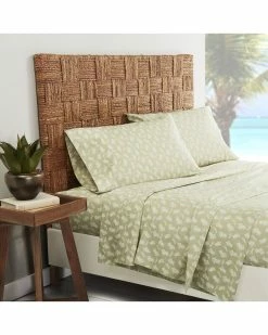 Tommy Bahama Aloha Pineapple 4Pc Sage Sheet Set Home Sheets
