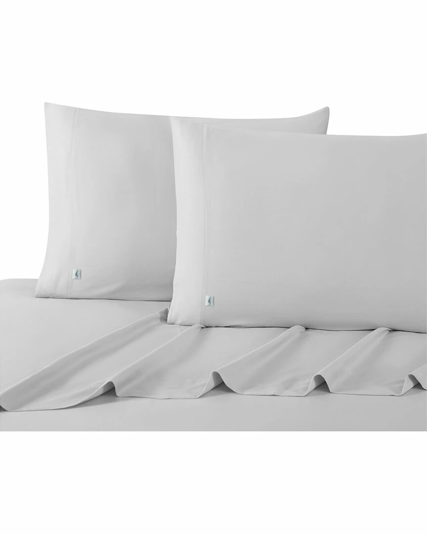 Tommy Bahama Island Retreat Solid 4Pc Grey Sheet Set Home Sheets - Image 3