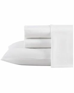 Tommy Bahama Island Retreat Solid 4Pc White Sheet Set Home Sheets