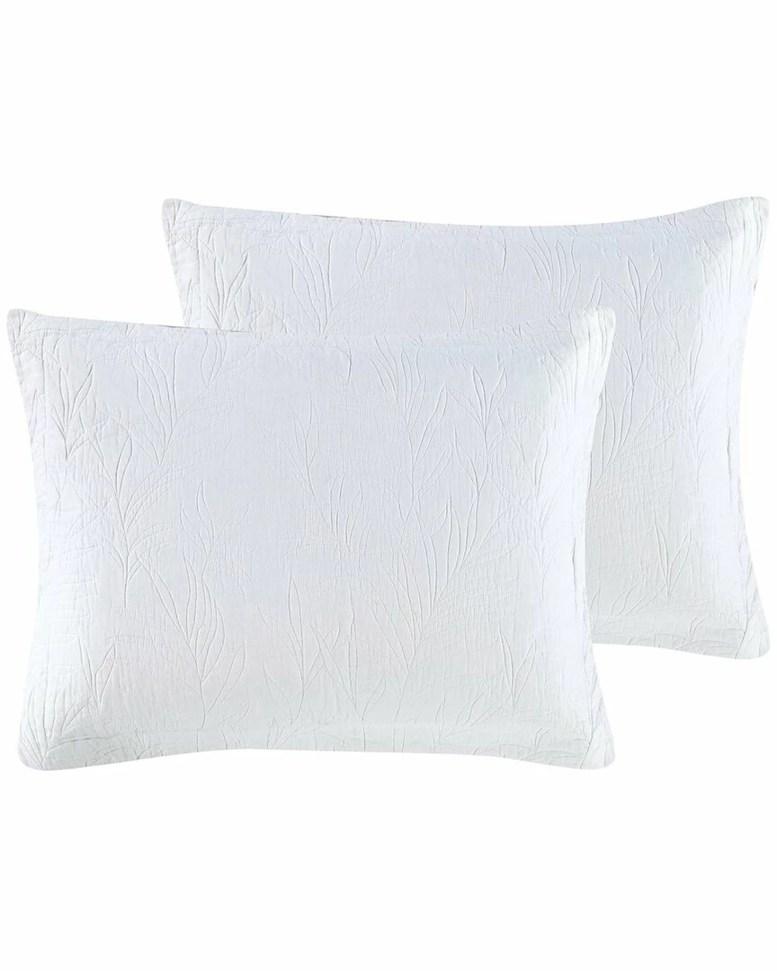 Tommy Bahama Solid Costa Sera 2Pc White Sham Home Pillowcases & Shams