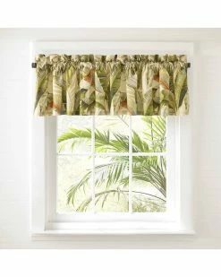 Tommy Bahama Palmiers Green Valance Home Curtains & Hardware